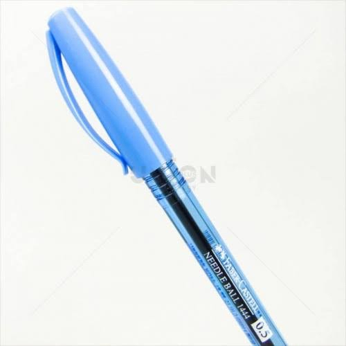 (USP)⚡️ขายส่ง⚡️(กล่อง30ด้าม) Faber-Castell 1444 ปากกา ปากกาลูกลื่น ปลอก ด้ามพาสเทล หมึกน้ำเงิน หัว 0.5mm (กล่อง/30ด้าม)