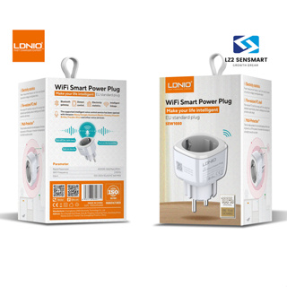 LDNIO SEW1080  SmartPlug Tuya Wi-Fi 10A ปลั๊กไฟ อัจฉริยะ วัดพลังงาน ควบคุมผ่านแอพ TUYA / SmartLife สั่งด้วยเสียงผ่าน