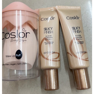 รองพื้นคอสเลอร์ (เบอร์3) Coslor Silky Finish All in One Foundation