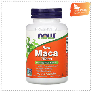 NOW,Maca, Raw, 750 mg, 90 Veg Capsules