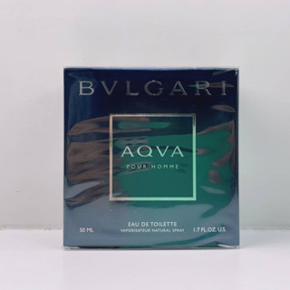 JUL02 ส่งฟรี Bvlgari Aqva Pour Homme EDT 50ml กล่องซีล  น้ำหอมสำหรับสุภาพบุรุษ