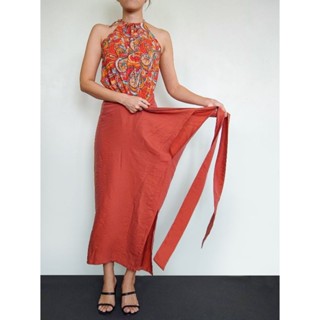 Alexander relax wrap skirts orange