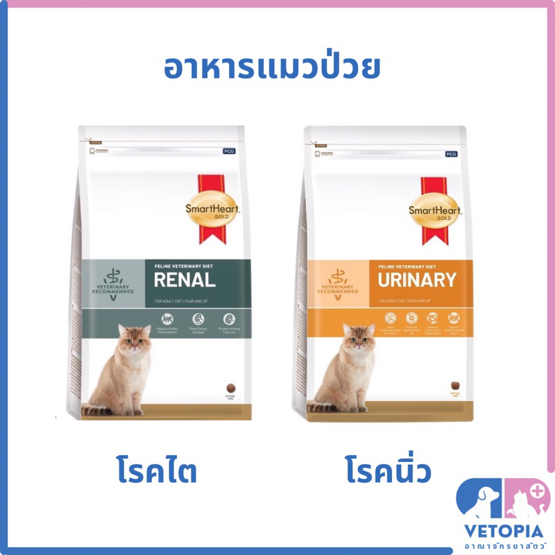 smartheart gold renal และ urinary อาหารแมวโรคไต และ โรคนิ่ว <400g>