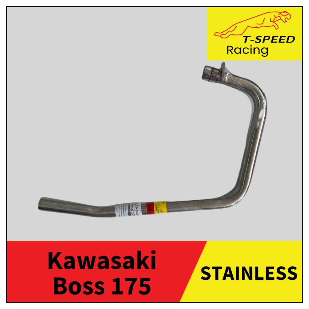 คอท่อ stainless Kawasaki Boss 175 cc. Size 32 m.m.