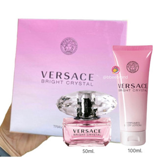 Versace Bright Crystal set (Perfume Edp50ml.+Body lotion 100ml.)