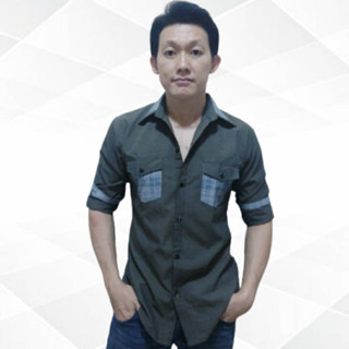 เสื้อเชิ้ตแต่งสี ผ้าCotton by Buccaneer (สินค้าพร้อมส่ง)