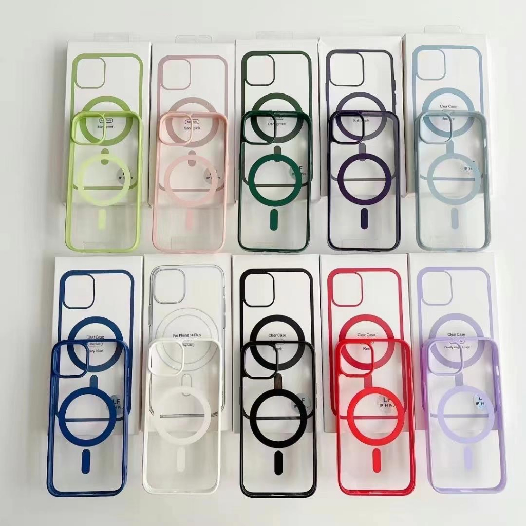 Case ชาร์จไร้สาย เคสรุ่นใหม่i13  13pro 13promax สีพาสเทล  สีใสพาสเทล สวยๆ มือถือสำหรับชาร์จ