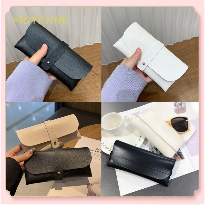 【ส่งจากกรุงเทพ】กล่องใส่แว่นตาแฟชั่นหนัง PU นุ่มกระเป๋าแหวนหัวเข็มขัดกล่องใส่แว่นกันแดดสไตล์เกาหลีอินเทรนด์กล่องใส่แว่นตา