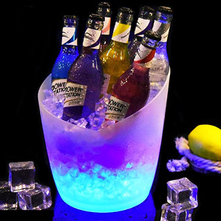 ถังน้ำแข็งled 3.5L LED Ice Bucket - Colorful Gradient Ice Bucket -มีพร้อมส่ง-