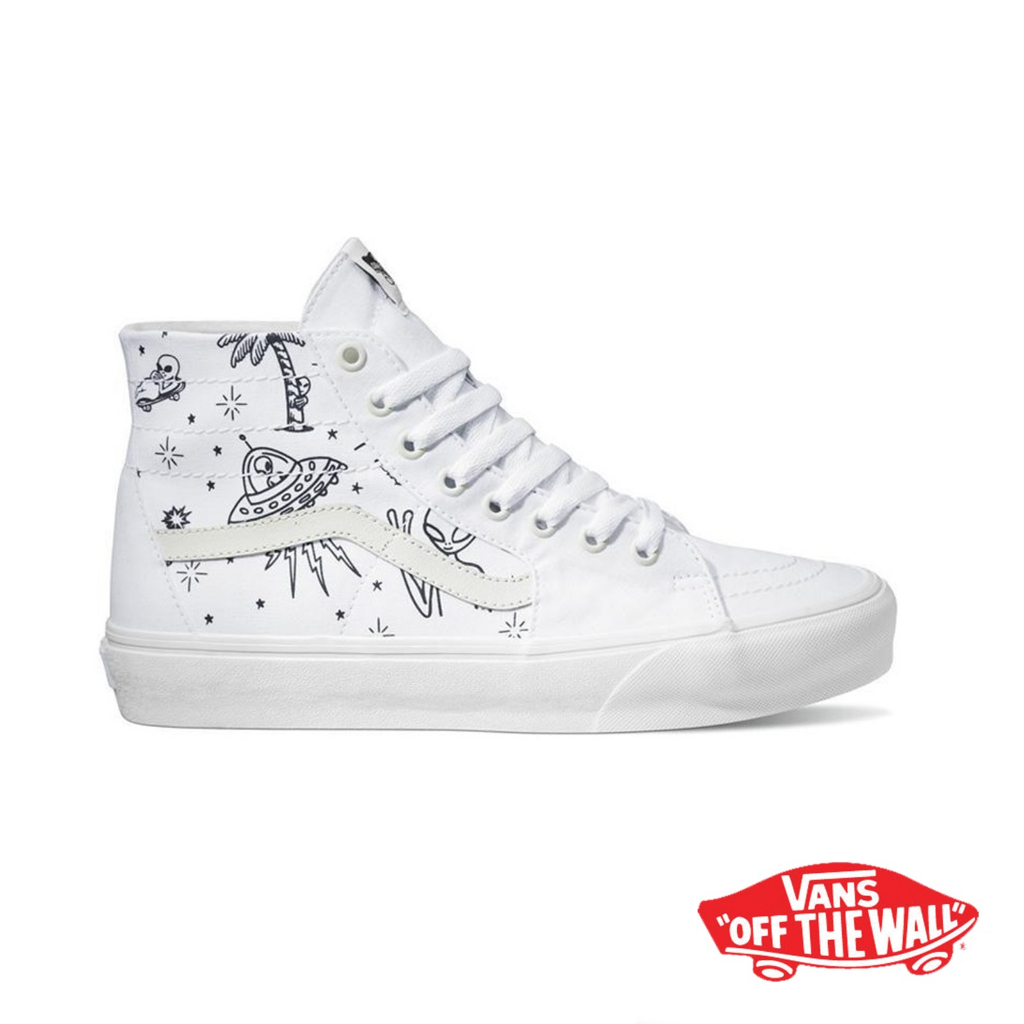 [ลด30% เก็บโค้ด 2509FASHDD] VANS Sk8-Hi Tapered U-Paint White รองเท้า แวนส์ แท้ ได้ทั้งชายและหญิง