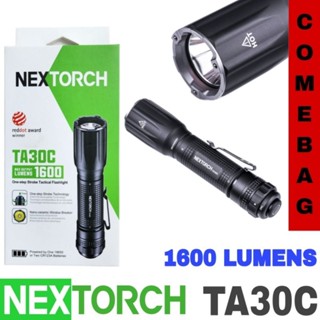 NEXTORCH TA30C ไฟฉาย LED ทางยุทธวิธี, 1600 ลูเมน, หัวพร้อมตัวทำลายกระจกนาโนเซรามิก, ฟังก์ชั่น Strobe