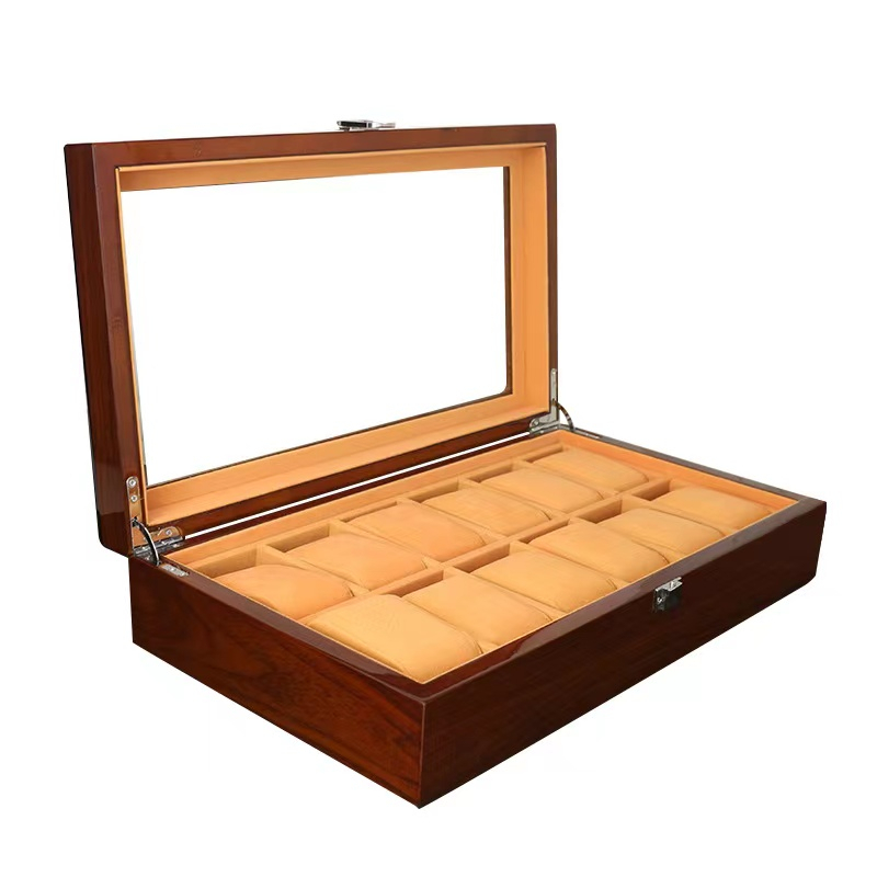 *พร้อมส่ง*ไม้แท กล่องนาฬิกา 12เรือน กล่องใส่นาฬิกา 12ช่อง Watch Box กล่องของขวัญ