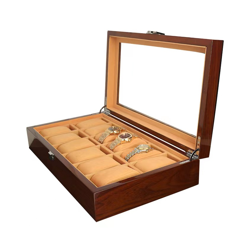 *พร้อมส่ง*ไม้แท กล่องนาฬิกา 12เรือน กล่องใส่นาฬิกา 12ช่อง Watch Box กล่องของขวัญ