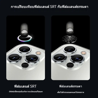 เหมาะสำหรับ Apple 12pro max เลนส์ฟิล์ม iphone13 ฟิล์มป้องกันกล้อง 13 mini tempered metal flashเจาะ