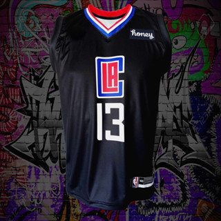 เสื้อบาส เสื้อบาสเกตบอล NBA LA.Clippers เสื้อทีม แอลเอ คลิปเปอร์ส #BK0070 รุ่น Statement Paul George#13 ไซส์ S-5XL