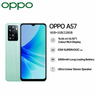 [ส่งฟรี] มือถือ oppo a57 (6G+128G) / ชาร์จเร็ว 33W / ปลดล็อคลายนิ้วมือ จอใหญ่ 6.56 นิ้ว แบต 5000mAh ประกันร้าน 1 ปี