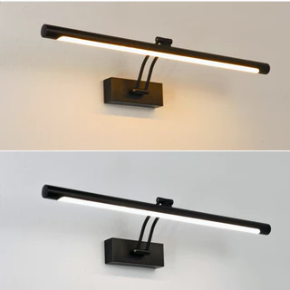 โคมไฟห้องน้ำสีเงิน ไฟหน้ากระจก LED โคมไฟติดผนังสไตล์โมเดิร์น AC220V 12W 16W โคมไฟติดผนังในร่มคุณภาพสูง Wall Light