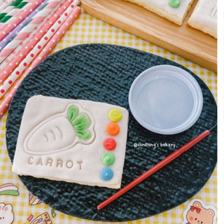 🎨คุ้กกี้คำศัพท์ระบายสี ( Paint Your Own Cookies) คุ้กกี้ระบายสี คุ้กกี้คำศัพท์ คุ้กกี้เนย คุ้กกี้เด็ก  ขนมเด็ก ขนมลูก