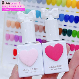 เซ็ตสีเจล MACARON NAIL 58สี เนื้อสีสวย สีละมุน สดใสน่ารัก เนื้อสีแน่นมากกกก