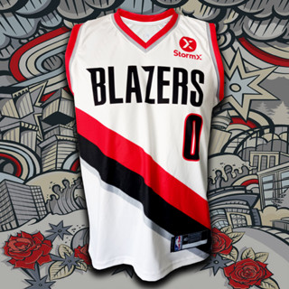 เสื้อบาส เสื้อบาสเกตบอล NBA ทีม พอร์ตแลนด์ เทรลเบลเซอร์ส #BK0073 รุ่น Association Damian Lillard#0 ไซส์ S-5XL