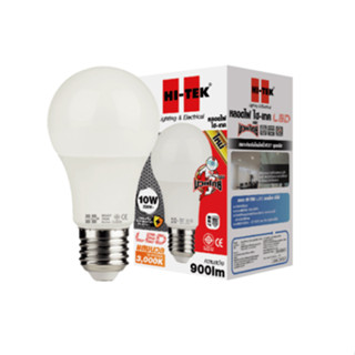 หลอดไฟ LED BULB HI-TEK MUAY THAI HLLM27010W 10W วอร์มไวท์