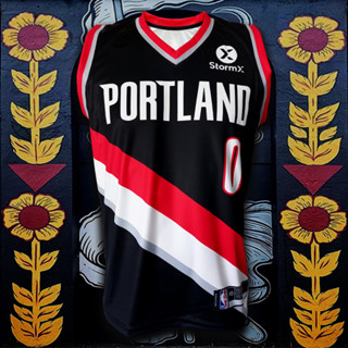 เสื้อบาส เสื้อบาสเกตบอล NBA ทีม พอร์ตแลนด์ เทรลเบลเซอร์ส #BK0074 รุ่น Icon Damian Lillard#0 ไซส์ S-5XL