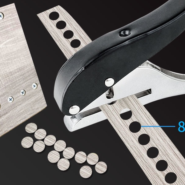 ☑☜ↂขอบแถบคีมเจาะ 8 มม. งานไม้นิเวศวิทยาสกรูรูขอบแถบหนัง puncher บ้านขอบแถบ pvc hole puncher