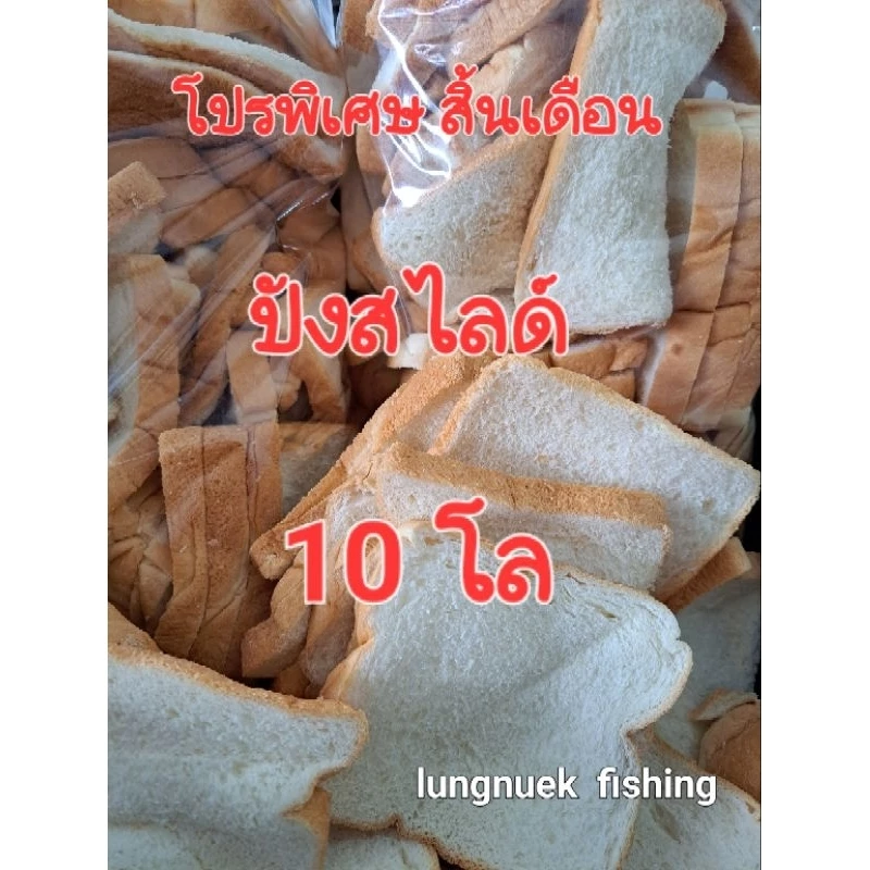 💥โปรพิเศษ💥ปังสไลด 10 โล ปังสไลด์แผ่น/ปั่น ขนมปังตกปลา ขนมปังเลี้ยงปลา