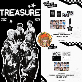 [พร้อมส่ง] 🏁 TREASURE TOUR MD [HELLO] 2023 🖤 - TOUR TRAVEL KIT/ACRYLIC PHOTOCARD HOLDER