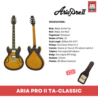 ARIA TA-CLASSIC HOLLOW BODY กีตาร์ไฟฟ้าทรง HOLLOW BODY