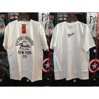 Fender NY เสื้อ FENDER NEW YORK เสื้อวง เสื้อยืด เฟนเดอร์ นิวยอร์ค เสื้อวินเทจ