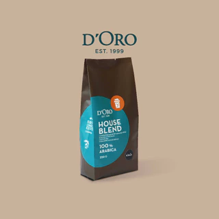 D'Oro House Blend Coffee เมล็ดกาแฟเฮาส์เบลนดิโอโร่