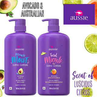 ขนาดใหม่🇺🇸 Aussie Paraben-Free Miracle Moist/Total Miracle Shampoo with Avocado &amp; Jojoba for Dry Hair ราคา 590.- บาท