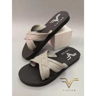 VIDVIEW มีส่งด่วน รองเท้าแตะสวม VV111 ทูโทน เนื้อยาง ใส่สบาย ราคาถูก ไซส์ 36-44