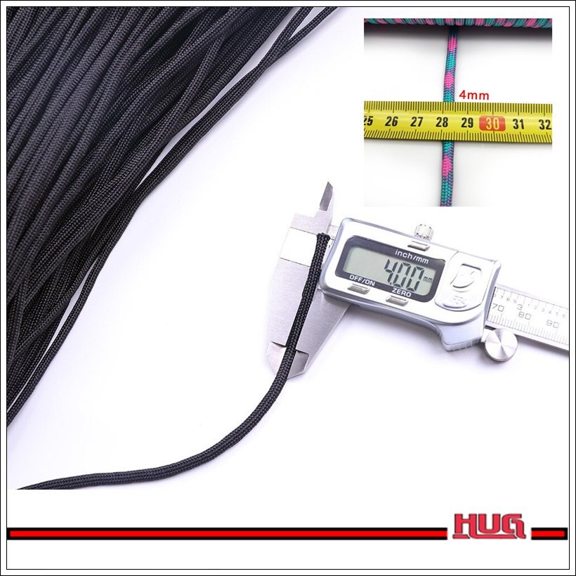 เชือก พาราคอร์ด 4 mm 9 แกน Paracord 550 เชือกร่ม เชือกพาราคอร์ด 4 มม พาราคอต พาราคอด พาราควอต เชือกไนล่อน เชือกเต็นท์