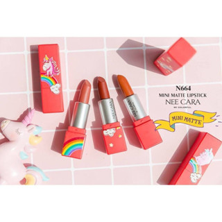 ์NEE CARA LIPSTICK OF UNICORN MINI MATTE (N664): neecara นีคาร่า ลิป เซ็ท ยูนิคอร์น