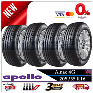 205/55R16 Apollo Alnac4G |2,4 เส้น| *ปี2023*-ส่งฟรี- ผ่อน0% ยางใหม่/ยางอะพอลโล่