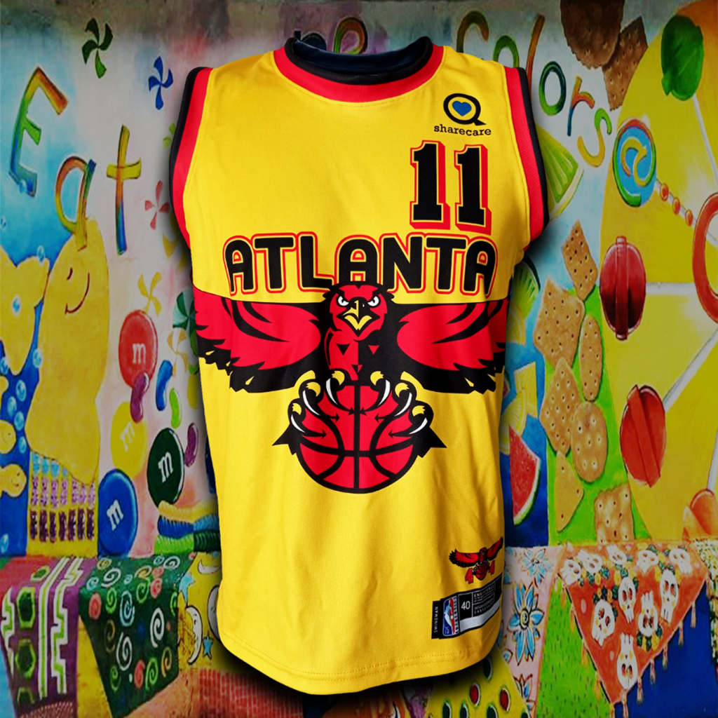 เสื้อบาส เสื้อบาสเกตบอล NBA ทีม Atlanta Hawks เสื้อทีม แอตแลนต้า ฮอว์คส์ #BK0094 รุ่น City Trae Young#11 ไซส์ S-5XL