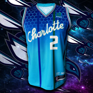 เสื้อบาส เสื้อบาสเกตบอล NBA Charlotte Hornets ทีม ชาร์ล็อต ฮอร์เน็ตส์ #BK0095 รุ่น City LaMelo Ball#2 ไซส์ S-5XL