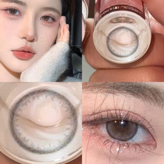 ✨ Gray ขนาดตาโต (Bigeyes) ☀️กรองแสง uv เลนส์แท้จดทะเบียนถูกต้อง ผ่านอย.ไทย บิ๊กอายสีเทา✔️