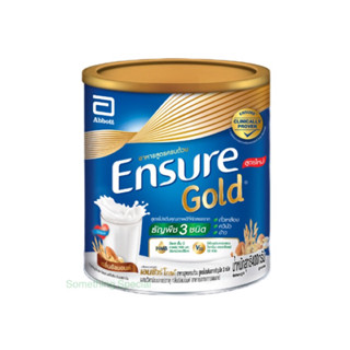 [สูตรใหม่] Ensure Gold เอนชัวร์ โกลด์ สูตรโปรตีนจากธัญพืช 3 ชนิด 400g 1 กระป๋อง Ensure Gold Plant Based 400g x1