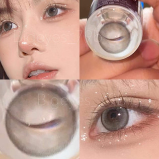 ✨ Gray ขนาดตาโต (Bigeyes) ☀️กรองแสง uv เลนส์แท้จดทะเบียนถูกต้อง ผ่านอย.ไทย บิ๊กอายสีเทา✔️