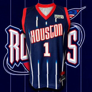 เสื้อบาส เสื้อบาสเกตบอล NBA Houston Rockets ทีม ฮูสตัน ร็อคเก็ตส์ #BK0096 รุ่น City John Wall#1 ไซส์ S-5XL