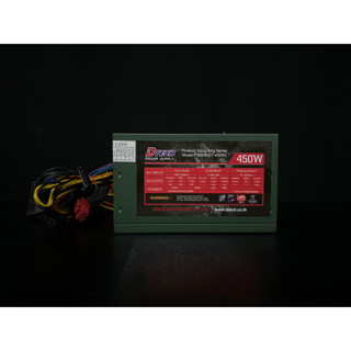 พาวเวอร์ : POWER SUPPLY DTECH PW006 DT450W FULLWATT ( PSU 450w ) เป็นสินค้ามือสอง สายครบ มีประกันร้านให้ 14 วัน