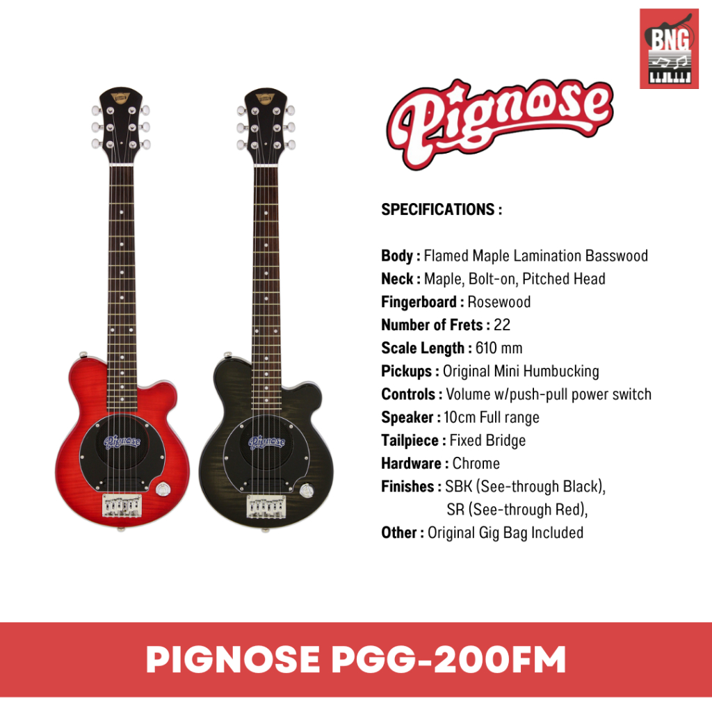 กีตาร์ไฟฟ้า PIGNOSE PGG-200FM
