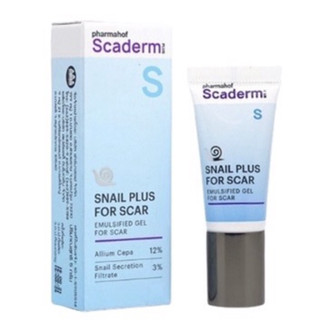 Scaderm Plus+ Scar &amp; Acne Spot เจลหอยทาก แต้มสิว รอยแผลเป็น สการ์เดิมพลัส 5 g. 10 g. 20 g.scaderm plus gel