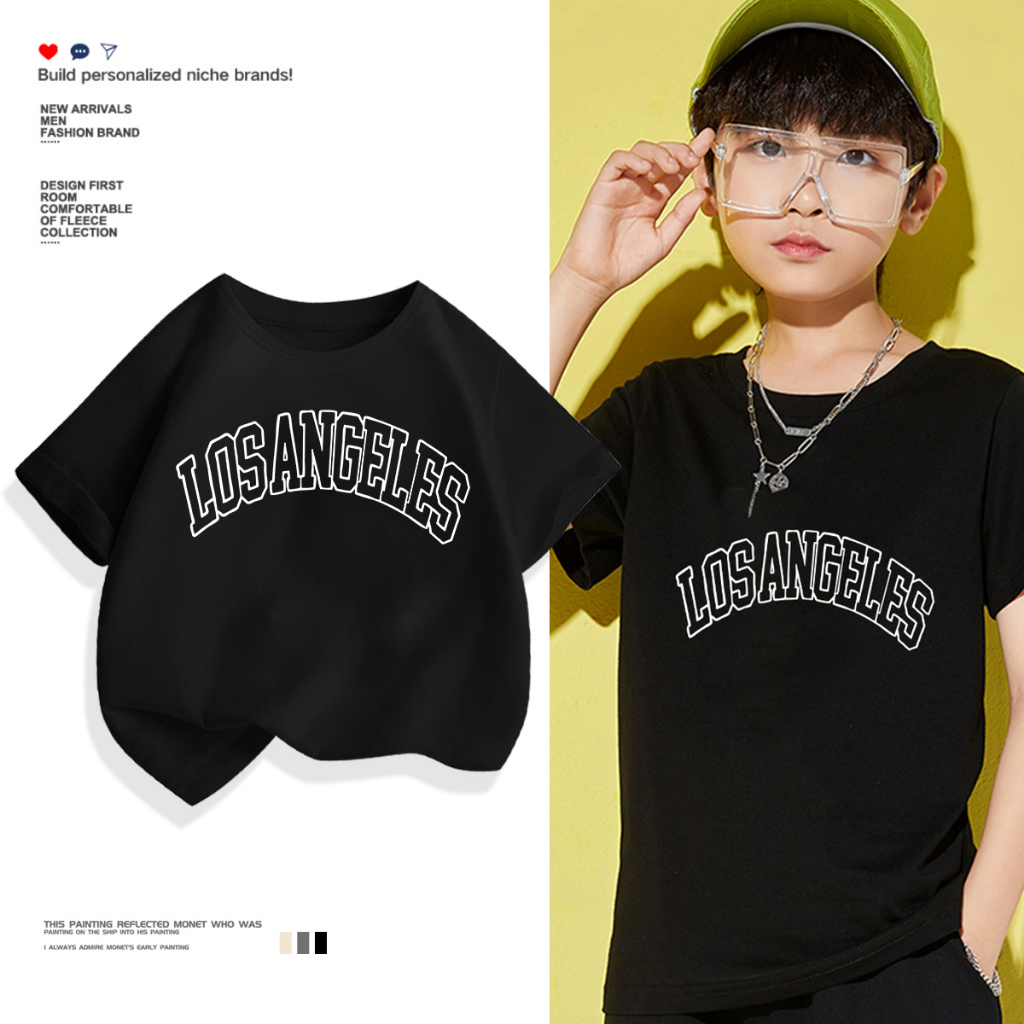 H457 (ส่งจากไทย)เสื้อยืดเด็กแขนสั่ง ลายแฟชั่นสวยน่ารัก.ใส่ได้ทั้งเด็กชายและเด็กหญิง