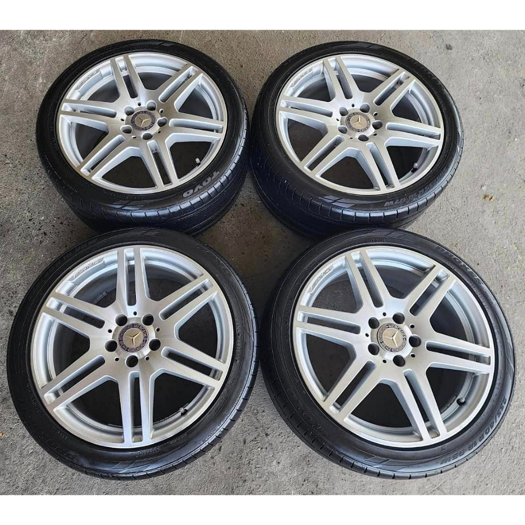 🔴 ล้อ #เบนซ์ Mercedes Benz E-Class W212 (ล้อแท้)+ ยาง Toyo Proxes C1S 235/40R18 กับ 265/35R18 ปี 18 