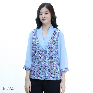 MIKIKO Blouse MI-B2295 โคโม่ จินจีร่า แขนยาว IGPU22-8