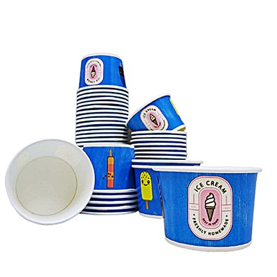 (50ใบ/แพ็ค) ถ้วยกระดาษลาย 260 ml. คละลาย